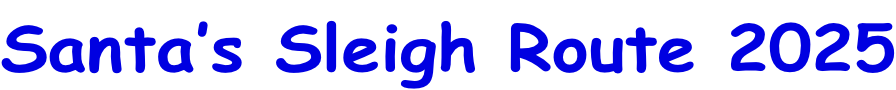 Santa’s Sleigh Route 2025